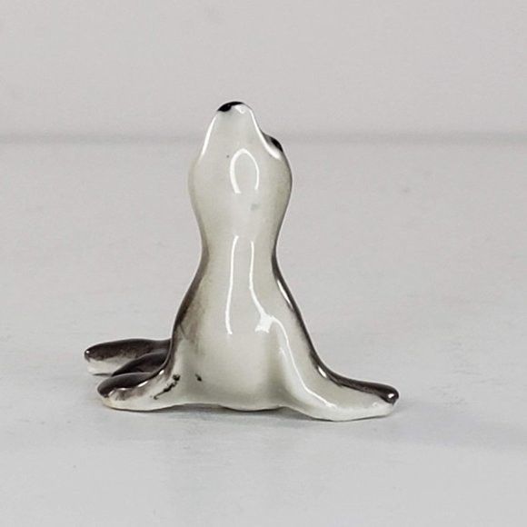 Bone China Japan Seal Sea Lion Miniature Figurine Tiny - Picture 3 of 6